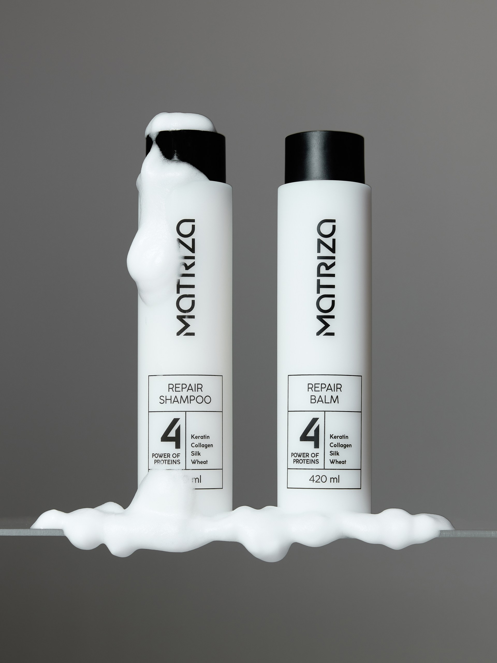 Шампунь для поврежденных волос MATRIZA "REPAIR" 420 мл — изображение 2